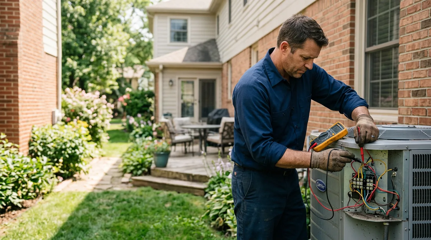 HVAC technician working near Hopkinsville, KY